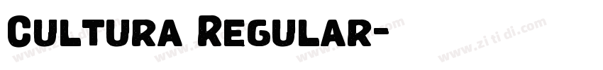 Cultura Regular字体转换 Cultura Regular字体转换